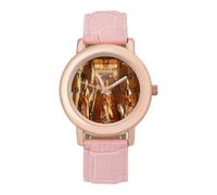 Ancient Egyptian Egypt Pyramids History Womens Elegant Watch Analogue Quartz Watch Leather Band Wristwatch