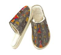 Ancient Egyptian Ethnic Women Slippers for Women, Memory Foam House Shoes L