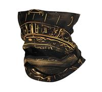 Ancient Egyptian Eye God Black Hieroglyphs Abstract Unisex Magic Headband Durable Balaclava Warmer Tube Scarf For Football Soccer Fishing