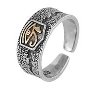 Ancient Egyptian Eyes Adjustable Finger Good Luck Protection Joint Jewelry Men Women Halloween Evil Eye Ring