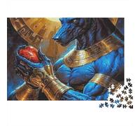 Ancient Egyptian God 1000 Piece Jigsaw Puzzles, Colourful Anubis Sun God Art, Wall Decor, Stress Relief, Men Women, Adult Puzzle, 38x26cm/1000pcs