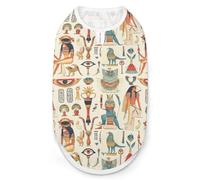 Ancient Egyptian God Dog Clothes Printed Pet Shirts Summer Vest T-Shirt Sweatshirt for Small Dogs Cats S