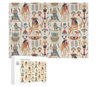 Ancient Egyptian God Jigsaw Puzzles for Adults 300 PCS Wooden Puzzle Pictures Photo Wall Art Decor