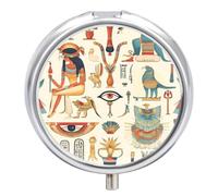 Ancient Egyptian God Pill Case Travel Medicine Organizer Box