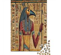Ancient Egyptian God Thoth Holding A Scepter And Ankh Jigsaw Puzzles Challenge Toy Educational Games Home Decoration for Adults& Teenager Age 14 Years Up 70x50cm/1000pcs