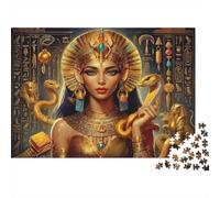 Ancient Egyptian Goddess Jigsaws 1000 Pieces for Adults on Thick Blue Board Jigsaws for Adults As A Fun And Challenging Family Game for Collectible Art 70x50cm/1000pcs