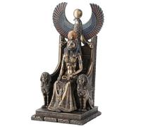 Ancient Egyptian Goddess of Healing Sekhmet Sitting on Throne Statue