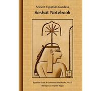 Ancient Egyptian Goddess Seshat Notebook: 80 Papyrus-Imprint Pages