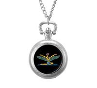 Ancient Egyptian Goddess Vintage Pocket Watch with Chain Arabic Numerals Scale Quartz Pocket Watches Gifts for Men Women