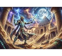 Ancient Egyptian Gods 500 Piece Wooden Jigsaw Puzzle,Wood,Gift Idea,Stress Relief,Impossible Challenge,Educational Toy,Home Wall Decor,Adults & Kids 14+ (52x38cm)