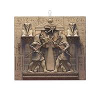 Ancient Egyptian Gods Dish Drying Mat 16" x 18"in,Absorbent Microfiber Kitchen Countertop Table Protector,Multi-Purpose Counter Rack Sink Drainer Pad