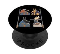 Ancient Egyptian Gods Pharaoh Mythology Egypt Pyramid PopSockets Adhesive PopGrip