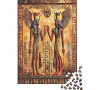 Ancient Egyptian GodsJigsaw Puzzles 1000 Pieces for Adults Puzzle Educational GamesMythical Art Style with Hieroglyphs