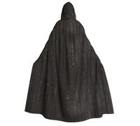Ancient Egyptian Hieroglyph Adult Hooded Cloak - Costume Cosplay, Wizard Themed Cloak - Perfect for Halloween, Easter & Carnival Parties