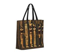 Ancient Egyptian Hieroglyph Basic Models Tote Bag With Zipper With Inner Pockets,Laptop Work Tote Bag For Sport,Travel