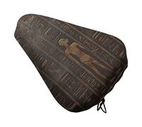 Ancient Egyptian Hieroglyph Bike Seat Cover Waterproof Oxford Fabric, Universal Adjustable Bicycle Saddle Cover with Drawstring Easy Install Protective Rain Dust Covers for Women Men