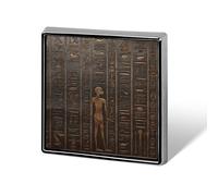 Ancient Egyptian Hieroglyph Brooches And Pins for Women Men Funny Hat Brooch Fashion Lapel Pin Cool Square Badge Brooch Metal Button Pins Cute Pin for Backpacks Tie Suit Wedding Party Accessory