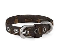 Ancient Egyptian Hieroglyph Dog Collar Adjustable Soft and Comfortable Puppy Collars with Metal Buckle Pet Collar for Small Medium Pet