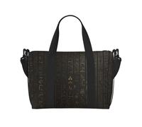 Ancient Egyptian Hieroglyph Duffel Bags for Traveling - Lightweight Personal Item Travel Bags for Women, Gym Bags for Men, Black, One Size