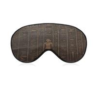 Ancient Egyptian Hieroglyph Eye Cover Breathable Comfortable Eyeshade Soft Skin Friendly Sleep Mask Party Night Blindfold with Fashion Adjustable Eye Mask for Night Sleeping Travel Nap