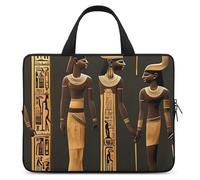 Ancient Egyptian Hieroglyph Laptop Sleeve Ultra-Thin, Lightweight & Waterproof 10inch Laptop Bags, Durable Neoprene Material, Portable Protective Computer Bag with Hand Strap