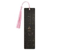 Ancient Egyptian Hieroglyph Print 5pcs Wooden Bookmarks with Tassels, Reading Page Markers Book Marks, Gifts for Men Women