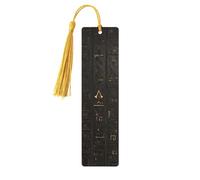 Ancient Egyptian Hieroglyph Print 5pcs Wooden Bookmarks with Tassels, Reading Page Markers Book Marks, Gifts for Men Women