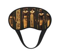 Ancient Egyptian Hieroglyph Print Adults Washable Eye Mask for Sleeping Light Blocking Nap for Night Rest Cover