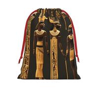 Ancient Egyptian Hieroglyph Print Convenient Reusable Drawstring Gift Pouches Holiday Parties Fashionable Men Women