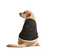 Ancient Egyptian Hieroglyph Print Dog Vest, Soft Breathable Pet Shirt Clothes Sleeveless Fashion Apparel For Medium Large Breeds