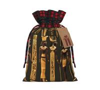 Ancient Egyptian Hieroglyph Print Gift Reusable Bags Drawstring Celebrations Holiday Birthday Party Favors Pouches