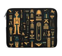 Ancient Egyptian Hieroglyph Print Laptop Case Sleeve Bag 17inch Durable Shockproof Protective Computer Carrying Cover Briefcase