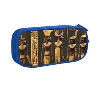 Ancient Egyptian Hieroglyph Print Pencil Pouch Storage Cosmetics Art Tools Supplies Students Teachers Versatile Use