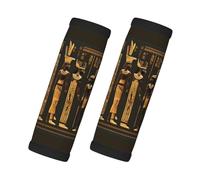 Ancient Egyptian Hieroglyph Print Travel Essentials Luggage Handle Wrap Grips 2 Packs Easy Identification Suitcases