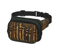 Ancient Egyptian Hieroglyph Print Waist Bag Fanny Packs for Men&Women with Adjustable Belt for Workout Outdoors