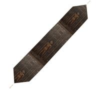 Ancient Egyptian Hieroglyph Table Runner for Dining Table, Short Plush Runners Washable & Durable Tablerunner Modern Home Decor for Wedding, Kitchen, Holiday 229*33cm