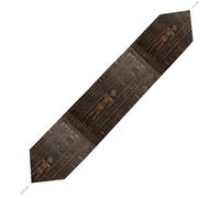 Ancient Egyptian Hieroglyph Table Runner for Dining Table, Short Plush Runners Washable & Durable Tablerunner Modern Home Decor for Wedding, Kitchen, Holiday 200*33cm