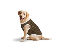 Ancient Egyptian Hieroglyphprint Medium Large Pets Vest Outdoor Play Home Lounging Sleeveless Tank Top T-Shirt