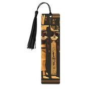 Ancient Egyptian Hieroglyphwooden Bookmarks Set for Reading, 5 Pc Thoughtful Cute Book Mark Clips Lovers Gifts