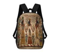 Ancient Egyptian History Backpack Unisex 17Inch Lightweight Travel Daypack Laptop Backpacks with 1 Main Compartment And Side Pockets