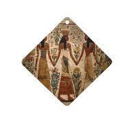 Ancient Egyptian History Car Air Freshener Aromatherapy Tablets Hanging Scented Cards for Rooms Bathrooms Wardrobe Rhombus