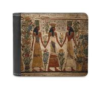 Ancient Egyptian History Fashion Trifold Wallet Classic Lightweight Credit Card Leather Wallets for Men