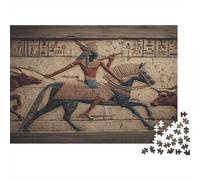 Ancient Egyptian Kings Rode Horses Like Cowboys Jigsaw Puzzles Challenge Toy Educational Games Home Decoration for Adults& Teenager Age 14 Years Up 1000pcs (75x50cm)