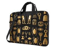 Ancient Egyptian Laptop Bag 13-15.6Inch, 360° Protective Laptop Sleeve Case Shockproof Messenger Shoulder Bag Waterproof Computer Case Carrying Cover Briefcases for Men Women