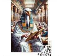 Ancient Egyptian Library 1000-Piece Puzzle for Adults, 38x26cm/1000pcs; White Pieces with A Smooth Surface; Shared Family Time Around The Table