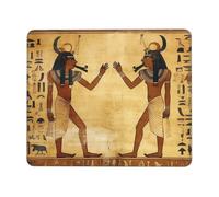 Ancient Egyptian Mouse Pad with Stitched Edge, Comfortable Mouse Pads with Non-Slip Rubber Base Gaming Mouse Mat Washable Mousepads Computers Laptop Desk Accessories for Office 9.4"x7.9"