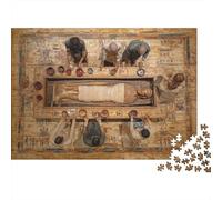 Ancient Egyptian Mummies,Puzzles Gemusterte Nachhaltige Puzzles Für Erwachsene Hochwertige Holzspielpuzzles 1000pcs (75x50cm)