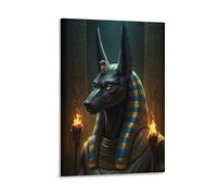 Ancient Egyptian Mythology Art Poster Anubis Jackal God of The Afterlife 2 Art Poster Canvas Painting Decor Wall Print Photo Home Modern Decorative Posters 08x12inch(20x30cm)