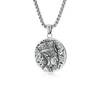 Ancient Egyptian Pharaoh Nefertiti Murals, Necklaces, Cultural Symbols, Protective Titanium Steel Pendants