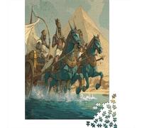 Ancient Egyptian Pharaoh Riding A Chariot Rätsel Für Erwachsene 38x26cm/1000pcs,Herausforderungsspiele